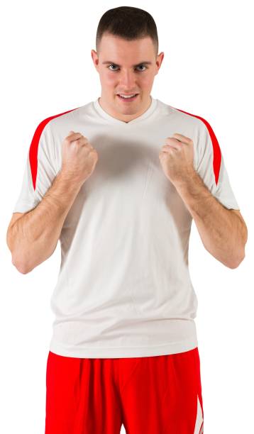 istock Excited football player cheering 834182546