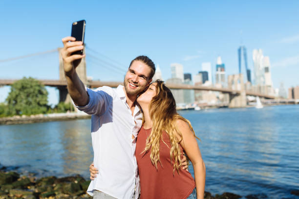 istock Young couple in NYC 834186386