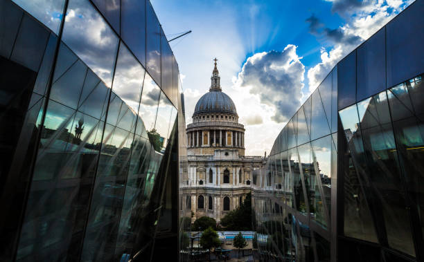 istock St Paul's Cathedral and modern glass architecture, London, UK 834234316
