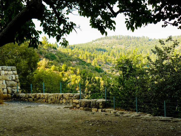 Hiking in the nature around Jerusalem in Israel