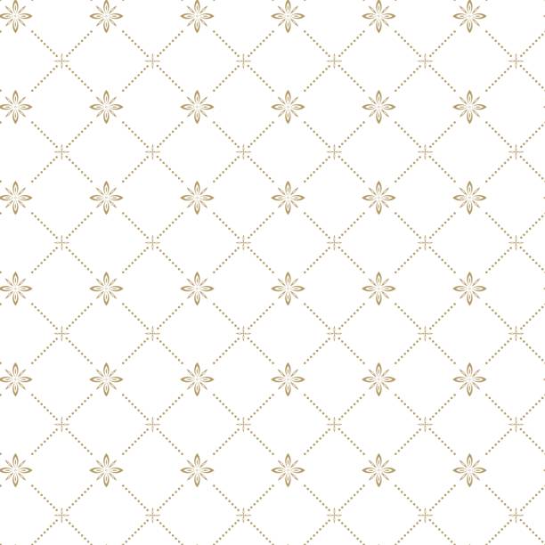 Vector seamless pattern Vector seamless dark pattern with golden ornament. Ornate floral decor for textile, wallpaper, pattern fills, covers, surface, print, gift wrap, scrapbooking, decoupage baroque style stock illustrations