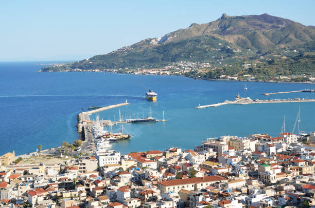 istock Ferry boat entering port 834292832