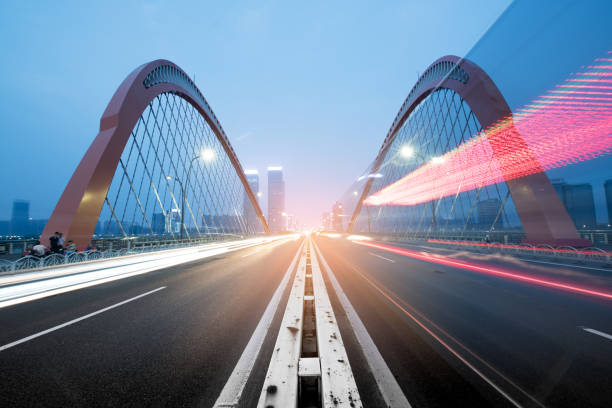 istock the night of modern bridge, 834336346