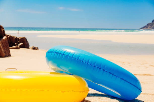 istock Rubber rings on Pedn Vounder Beach, South Cornwall. 834337222