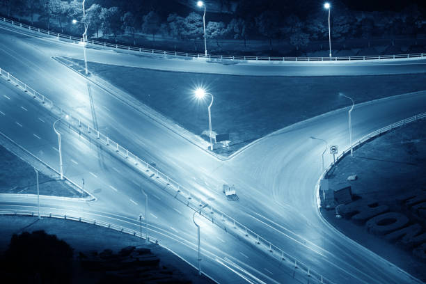 istock closeup of the light trails on grade separation bridge 834339734