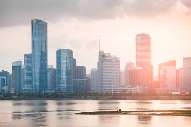 istock China's Shenzhen city in the night 834354768