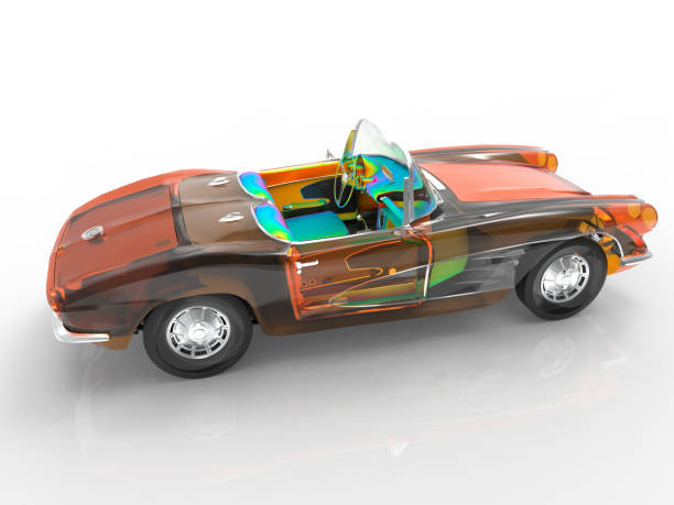 istock Generic and futuristic model of car 3d rendering 834363854