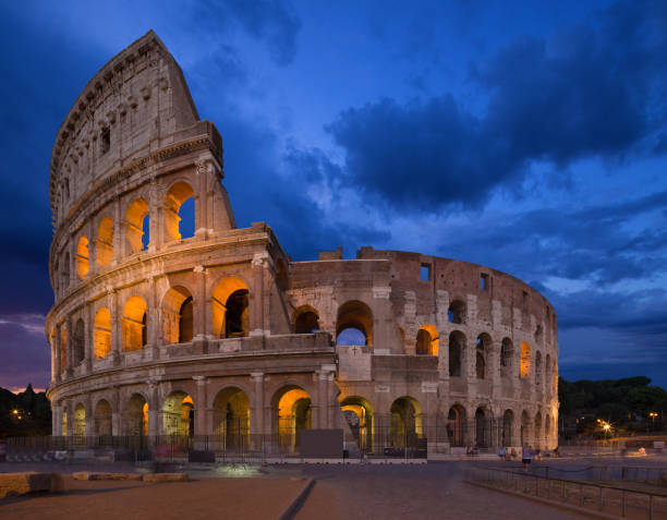 istock night view of Coliseum, Rome, Italy. 834366590