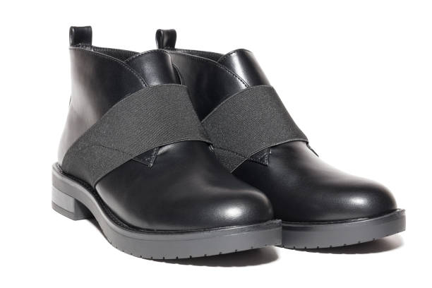 istock Female winter leather shoes 834366986