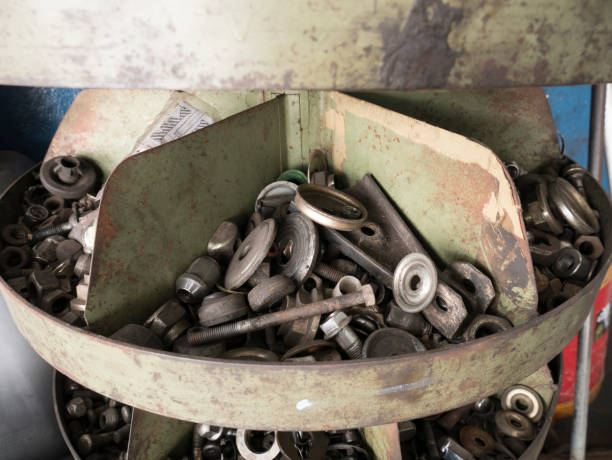 istock Old parts at garage 834381302