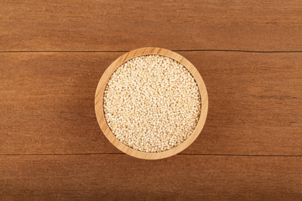 istock quinoa in wooden bowl 834391380