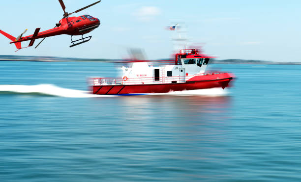 istock Rescue service for boat accident 834407404