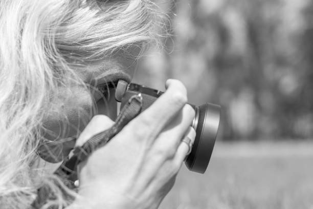 istock Professional woman photographer 834413138