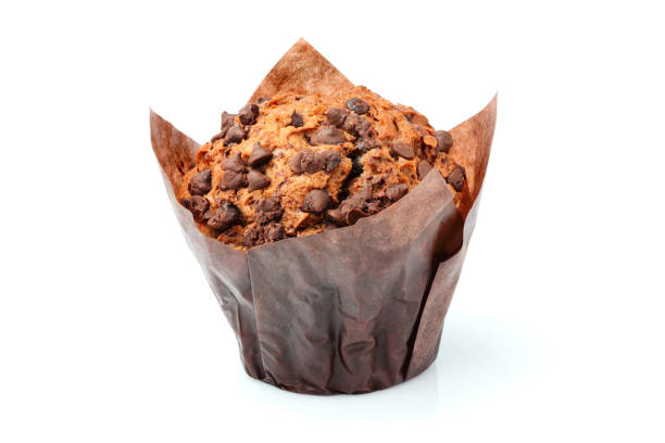Homemade cake with chocolate isolated