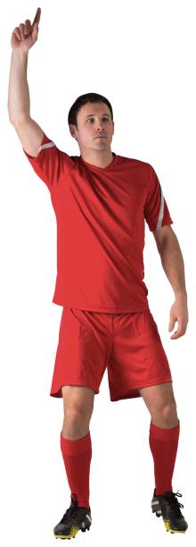 istock Football player raising his hand 834437162
