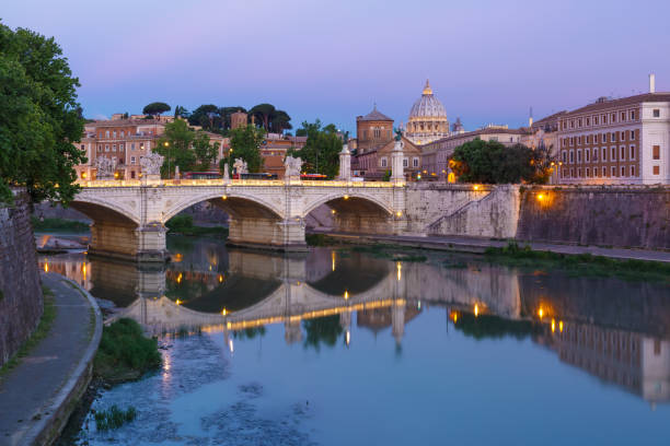 istock Saint Peter Cathedral at night in Rome, Italy 834445316