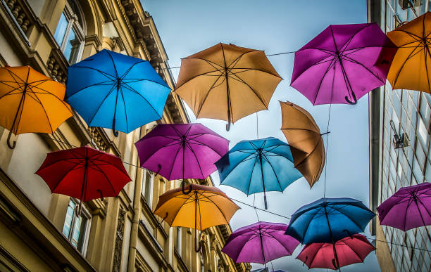 istock Colorful Umbrellas 834498784