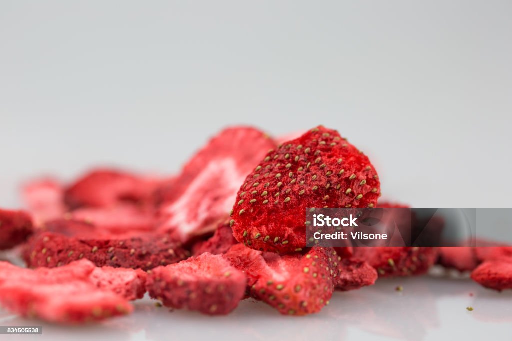 Freeze dried strawberries / lyophilized. Lyo Stock Photo
