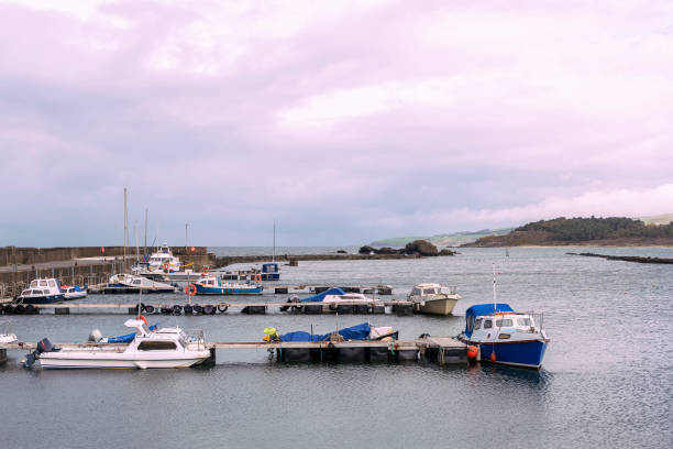 istock Small boats sheltered in harbour 834511524