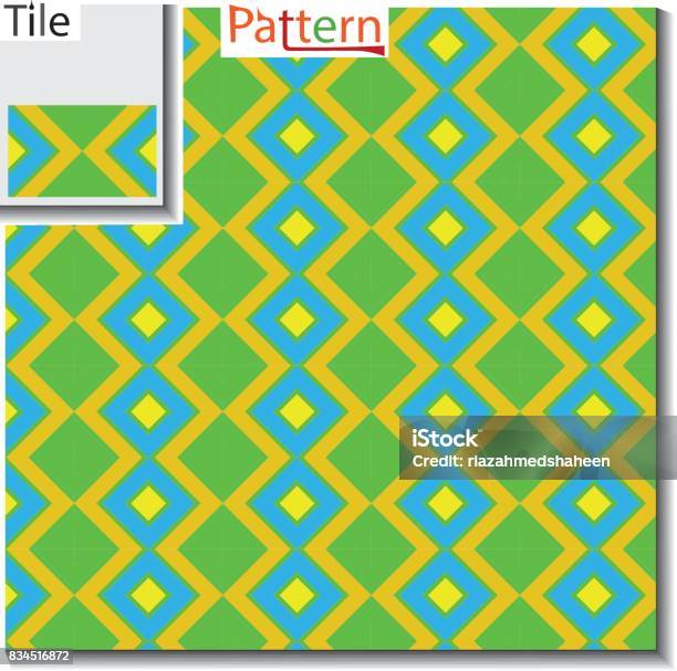 Multi Colored Diagonal Square Type Seamless Pattern Vector Which Looks ...