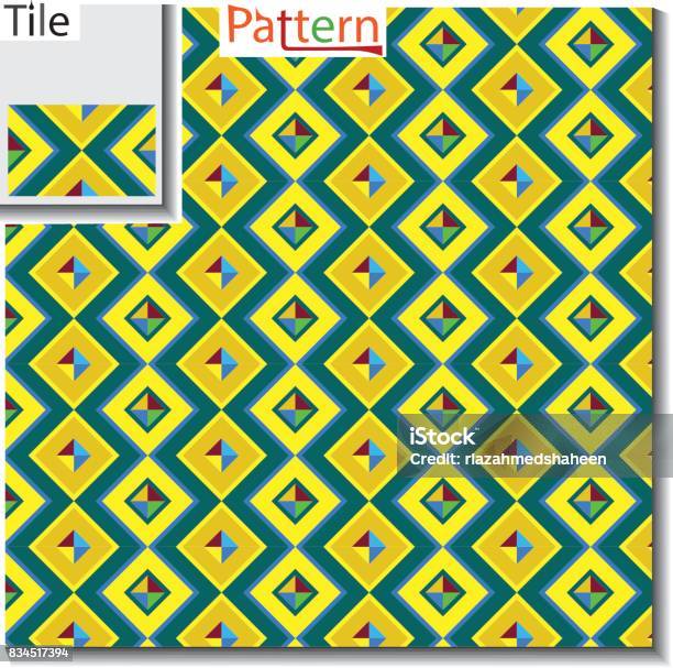 Multi Colored Diagonal Square Type Seamless Pattern Vector Which Looks ...