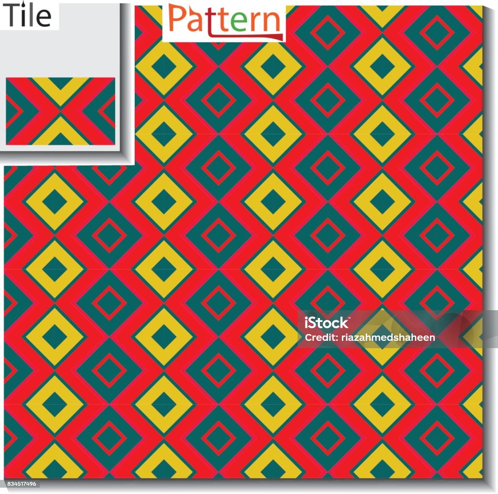 Multi Colored Diagonal Square Type Seamless Pattern Vector Which Looks ...