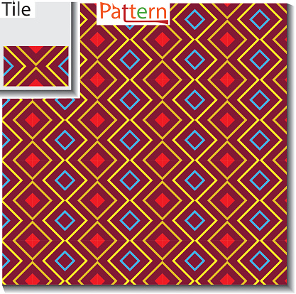 Multi Colored Diagonal Square Type Seamless Pattern Vector Which Looks ...