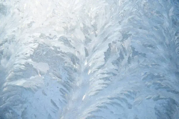 frost pattern on glass
