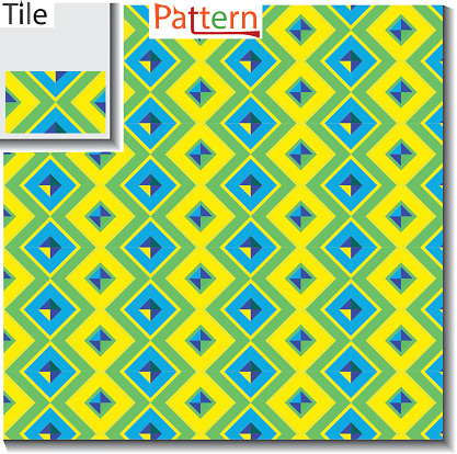 Multi Colored Diagonal Square Type Seamless Pattern Vector Which Looks ...