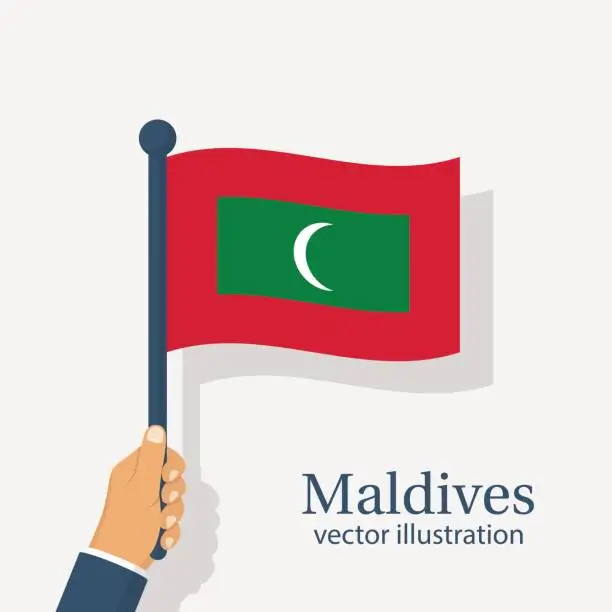 Vector illustration of Maldives Independence Day 26 th July.