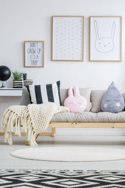 istock View of nordic sofa 834560018