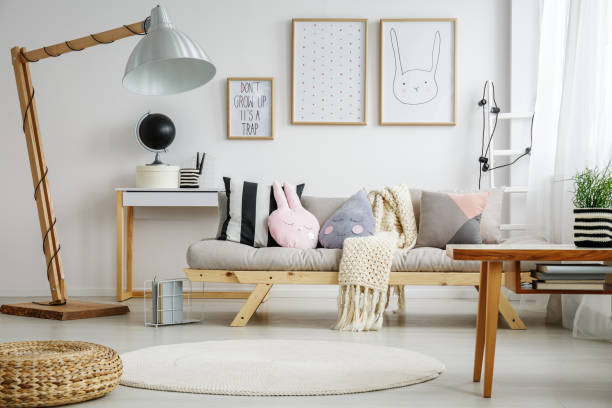 istock Fun living room for child 834560036