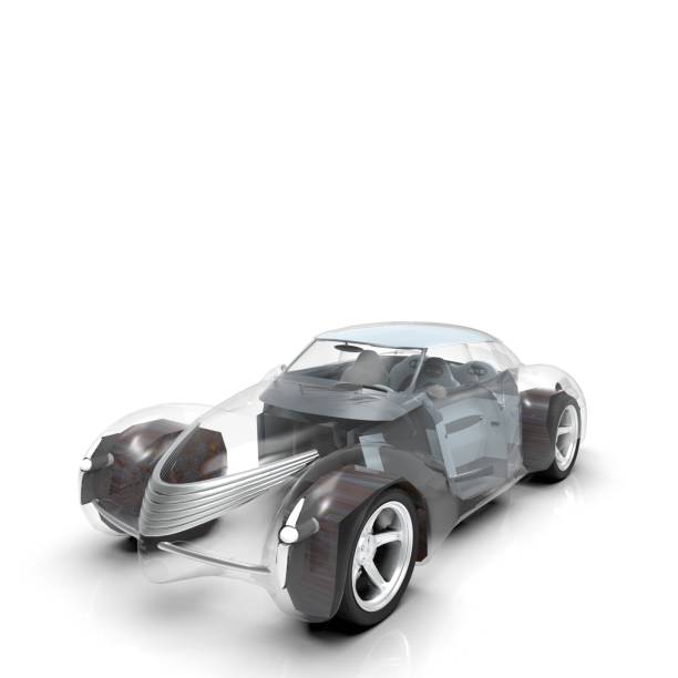 istock Generic and futuristic model of car 3d rendering 834565206