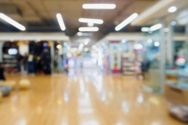 istock Abstract blur shopping mall background 834574256