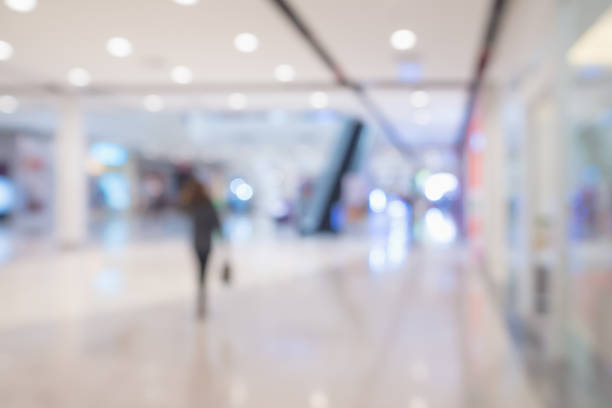 istock Abstract blur defocused shopping mall interior background 834574288