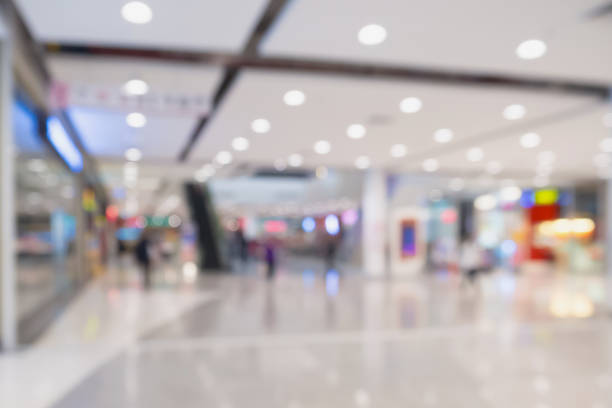 istock Abstract blur defocused shopping mall interior background 834574308