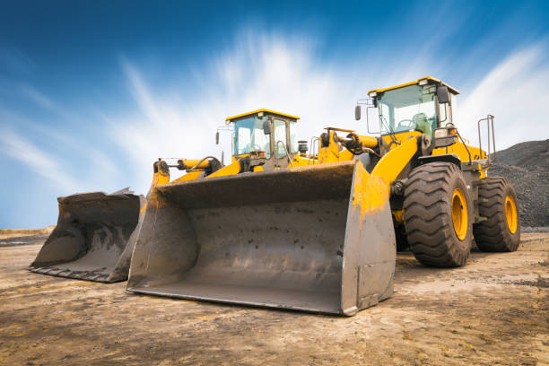 bulldozer on a building site bulldozer on a building site sabotage photos stock pictures, royalty-free photos & images