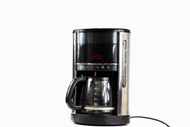 istock Black Electric domestic coffee machine 834606264