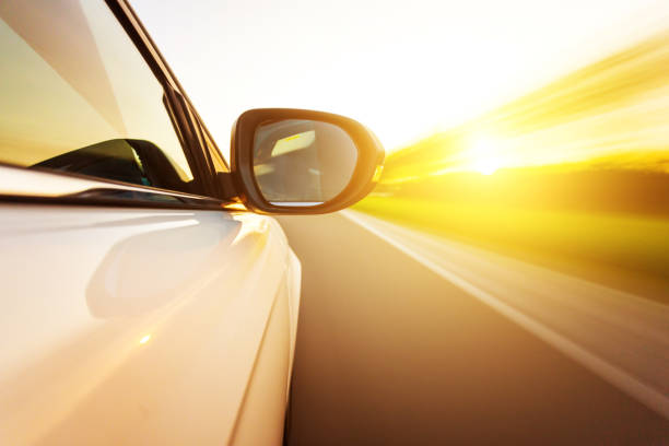 istock View from side of car driving 834610072