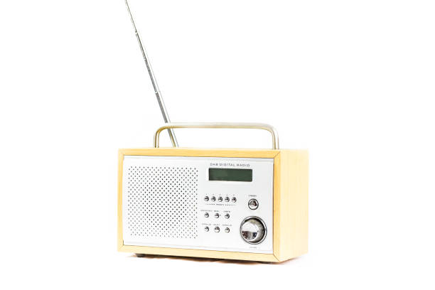 istock Porable DAB Digital radio diagonal  front view 834610730