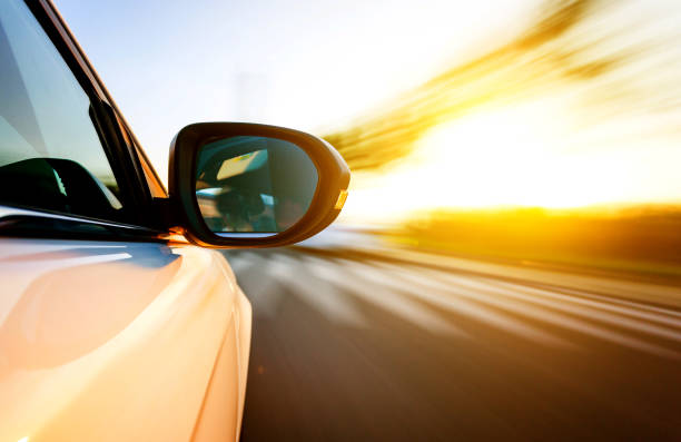 istock View from side of car driving 834612944