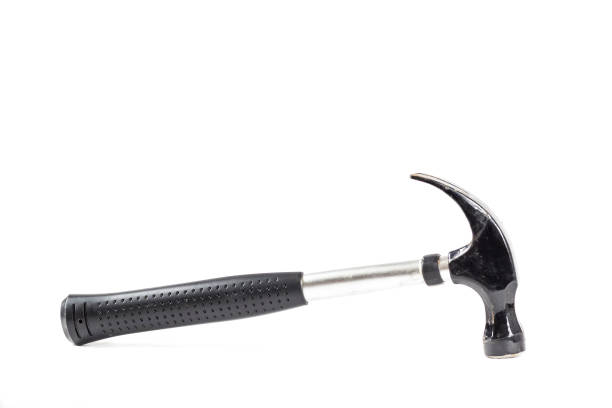 istock Black metal hammer with some wear 834616770