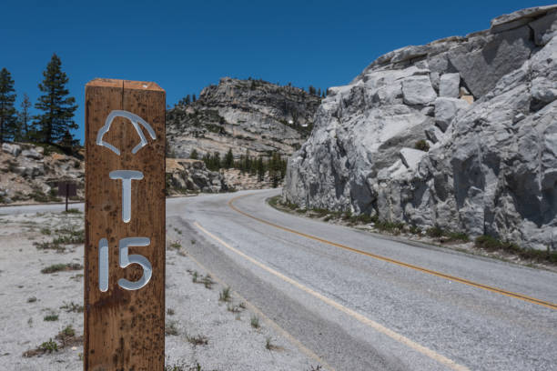 istock Road Sign on Tioga Pass 834628636