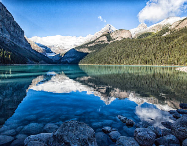 istock Canadian Rockies - Lake Louise Sky reflection 834652018