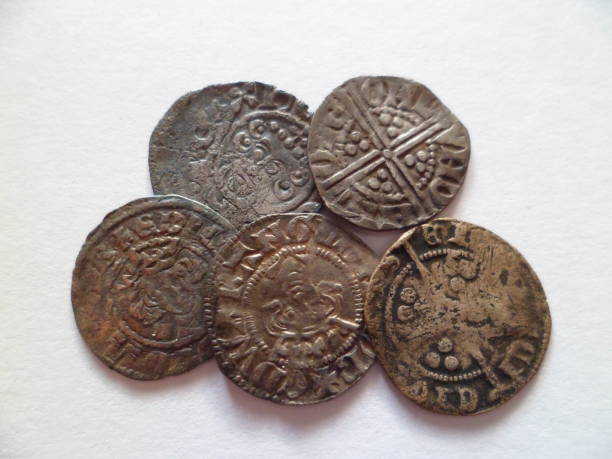 istock Collection Of Medieval Hammered Coins 834665066