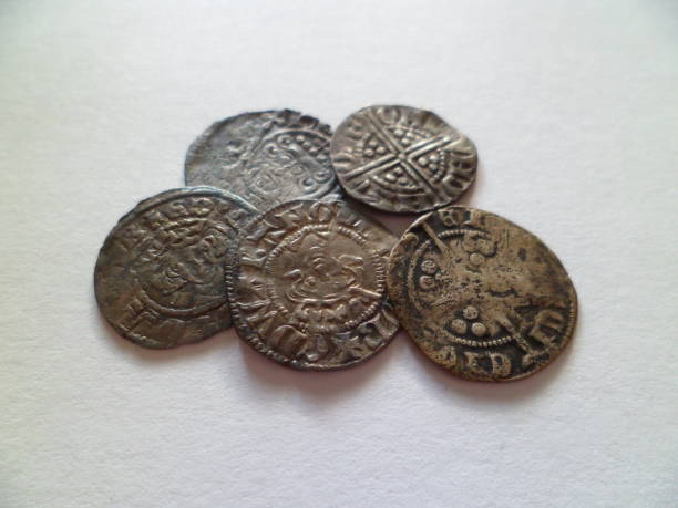 istock Collection Of Medieval Hammered Coins 834665242