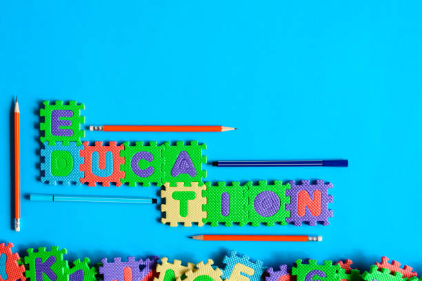 istock top view jigsaw with toys and children learn 834665290