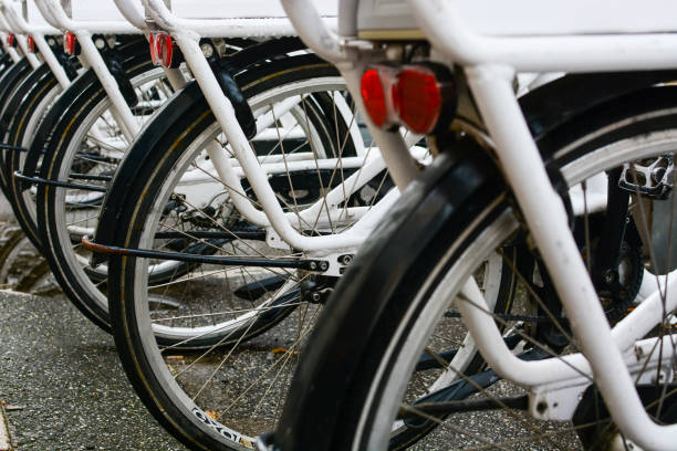 istock Bicycles for rent in Copenhagen 834670296