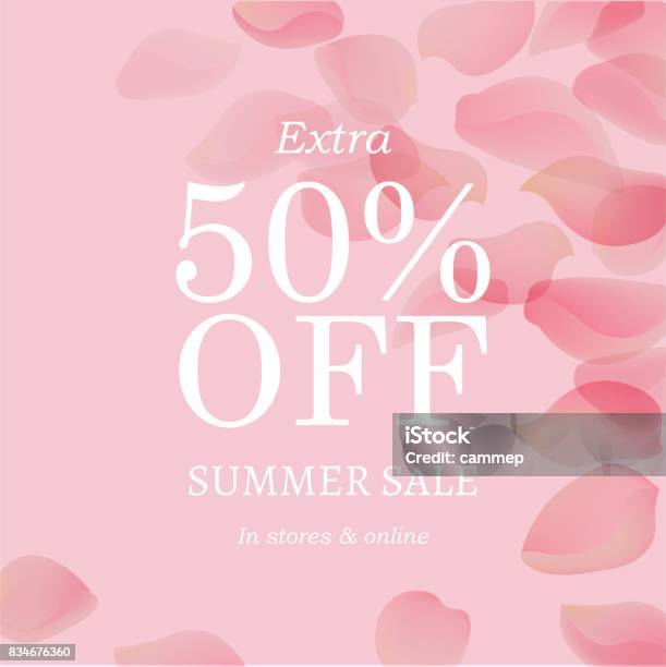Summer Sale Pink Banner Stock Illustration - Download Image Now - Arrival, Arts Culture and Entertainment, Bag