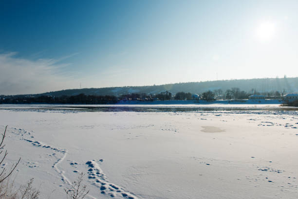 winter landscape of the Dniester River